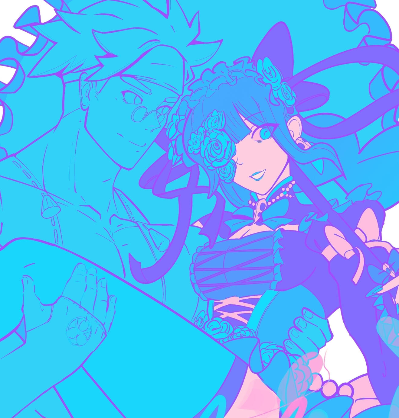 Answer and Chipp hugging