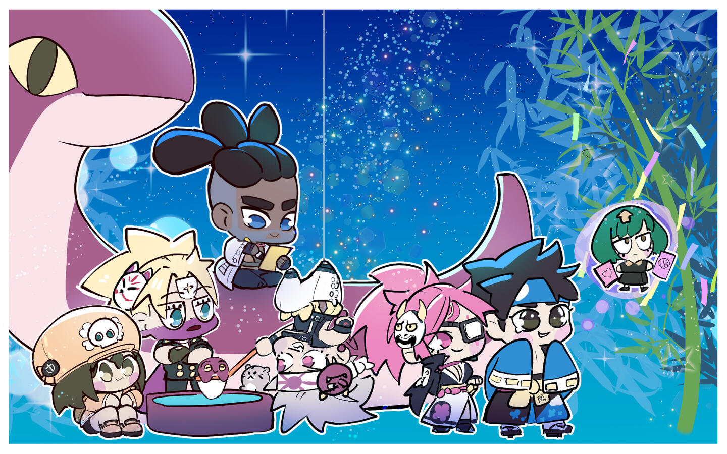 Answer and Chipp hugging