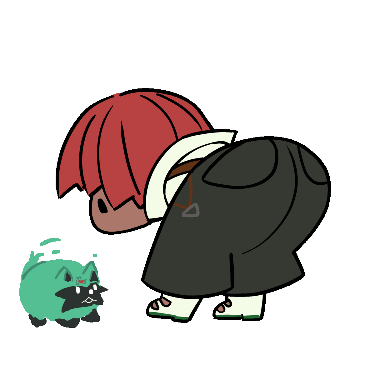 Answer and Chipp hugging